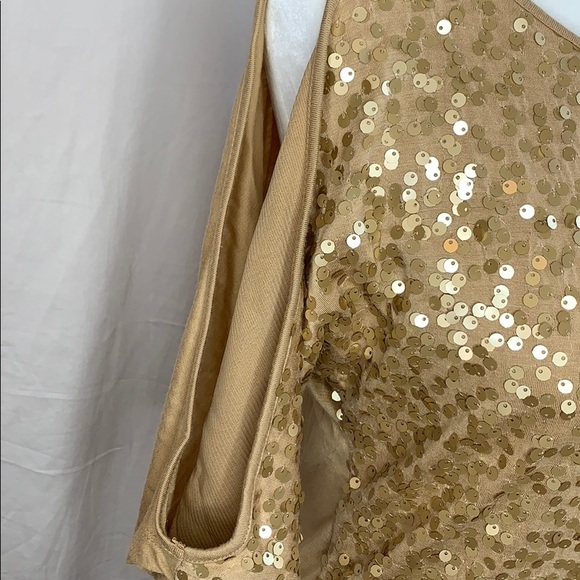 Inc sequin cold shoulder top - Picture 4 of 8